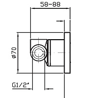 Zucchetti Внутренняя часть встраиваемого смесителя для раковины R99788