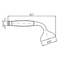 Zucchetti Bellagio Ручной душ, цвет: хром Z94719