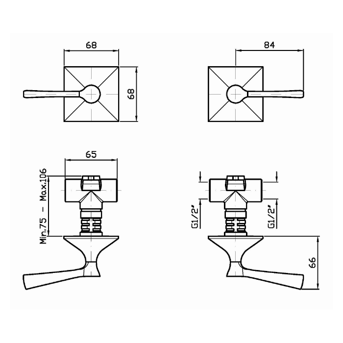 Zucchetti Bellagio Смеситель для душа встроенный, цвет: хром ZB2738