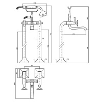 Zucchetti Bellagio Смеситель для ванны, на 2 отв., цвет: хром ZB1247
