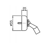 Zucchetti Delfi Держатель для ручного душа, цвет: хром Z9395P