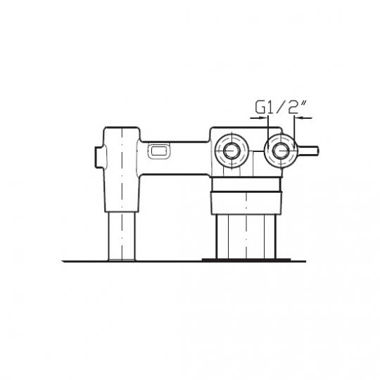 Zucchetti Внутренняя часть встраиваемого смесителя для раковины R99799