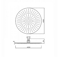 Zucchetti IsyFresh Верхний душ Ø30 см, цвет: хром Z94266
