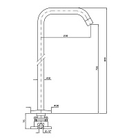 Zucchetti IsyStick Внутренняя часть напольного излива для ванны R99672