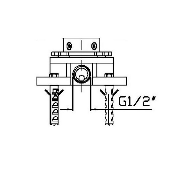 Zucchetti Внутренняя часть встраиваемого напольного смесителя для раковины и ванны R99797