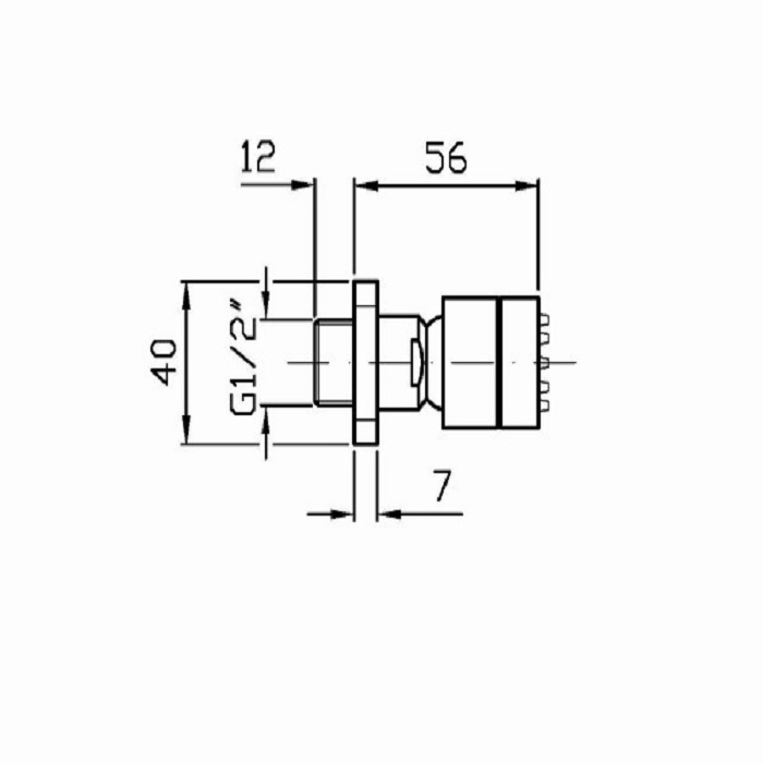 Zucchetti Jingle Форсунка для душа, боковая, цвет: хром Z92899
