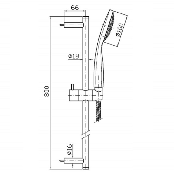Zucchetti On Ручной душ, цвет: хром Z94743