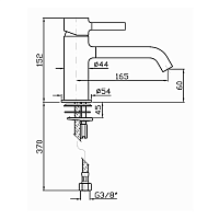 Zucchetti Pan Смеситель для раковины, однорычажный, цвет: хром ZP6592