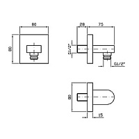 Zucchetti Pan Душевое соединение, цвет: хром Z93808