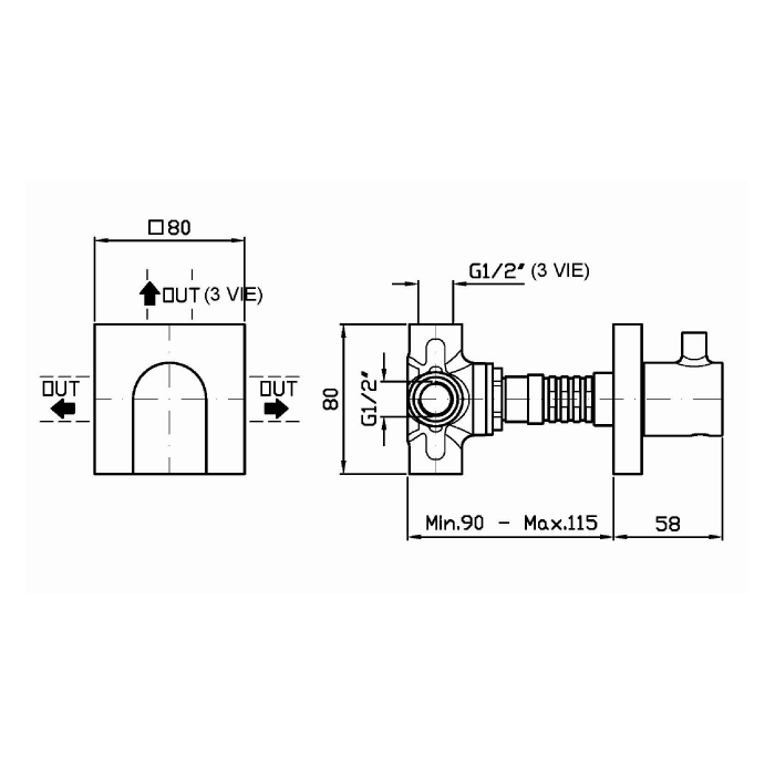 Zucchetti Внутренняя часть для запорного вентиля R97835