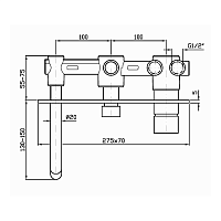 Zucchetti Pan Смеситель для ванны и душа встроенный, однорычажный, цвет: хром ZP6640