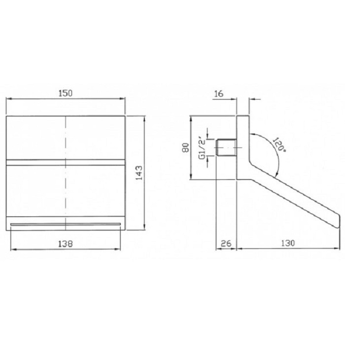 Zucchetti Pan Излив, цвет: хром Z93730