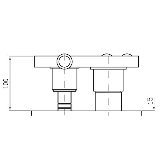 Zucchetti Внутренняя часть встраиваемого смесителя для ванны и душа R99692