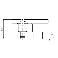 Zucchetti Внутренняя часть встраиваемого смесителя для ванны и душа R99692
