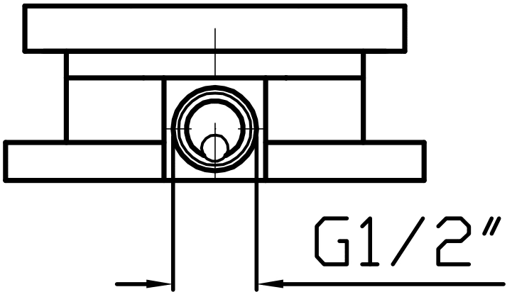 Zucchetti Внутренняя часть встраиваемого напольного смесителя для раковины и ванны R99676