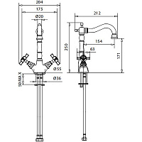 Смеситель Migliore Princeton для раковины 19388