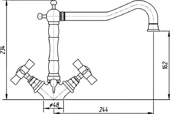 Смеситель Migliore Princeton для кухонной мойки 18297