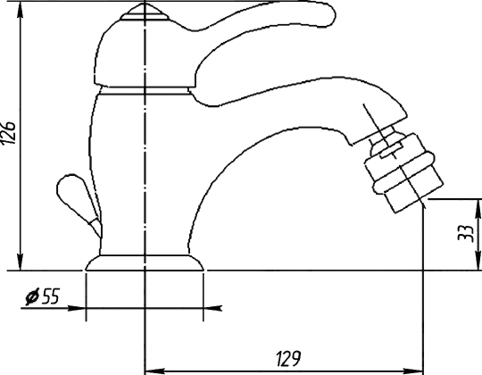 Migliore Lem Смеситель для биде монокомандный, цвет: хром 25872