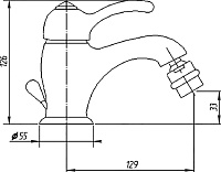 Migliore Lem Смеситель для биде монокомандный, цвет: хром 25872