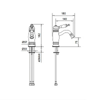Смеситель Migliore Oxford для биде 19191