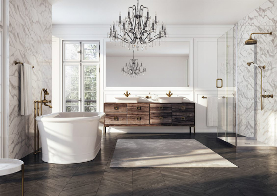 Webert Karenina Верхний душ 46х20хh20,7 см, цвет: бронза AC0014065