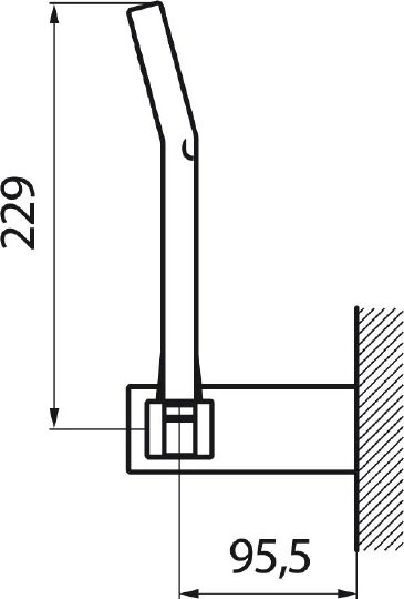 Webert Comfort Душевой гарнитур 29х16хh110 см, цвет: хром AC0114015