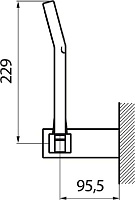 Webert Comfort Душевой гарнитур 29х16хh110 см, цвет: хром AC0114015