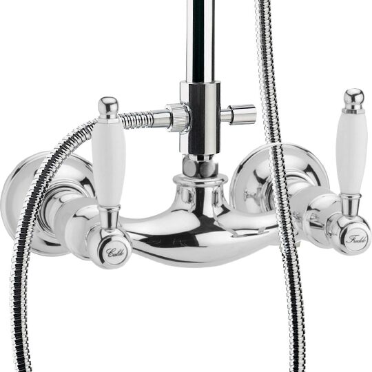 Webert Dorian Душевая стойка с верхним душем 40х20х134h см, цвет: хром DO760405015