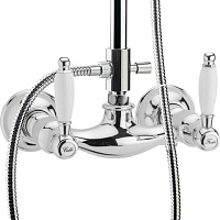 Webert Dorian Душевая стойка с верхним душем 40х20х134h см, цвет: хром DO760405015