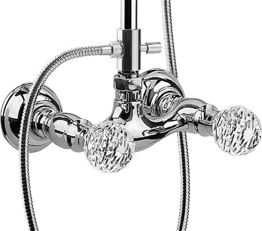 Webert Karenina Душевая стойка с верхним душем 47,5х22х141h см, цвет: хром KA760405015