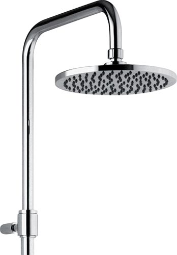 Webert Elio Душевая стойка с верхним душем 40х35х125h см, цвет: хром EL980507015METAL