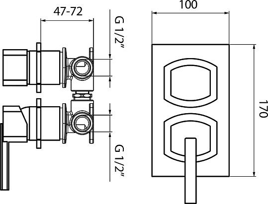 Webert Azeta Смеситель для ванны, цвет: хром AZ860101015