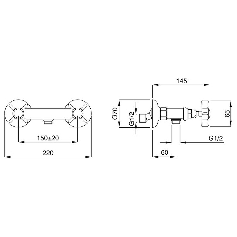 Смеситель Migliore Princeton для душа 19386