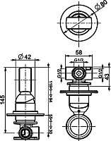Webert Opera Смеситель для душа, цвет: розовое золото OA880101980