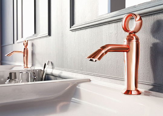 Webert Opera Смеситель для раковины, цвет: розовое золото OA830102980