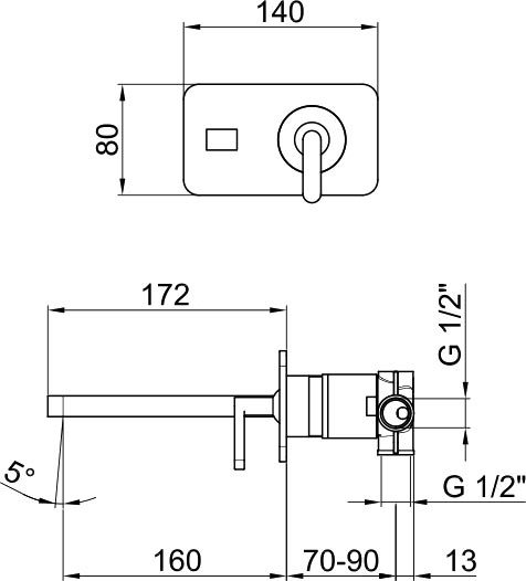 Webert Living Смеситель для раковины, цвет: хром LV830606015