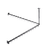 Emco System2 Угловая штанга для душевой занавески 120 cм, цвет хром 3587 001 23
