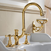 Sbordoni Margherita Смеситель для раковины на 3 отв., излив 19 см, цвет глянц. латунь MR142saOL