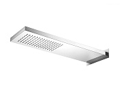Almar Smart Верхний душ с кронштейном настенным 53,7х19,2 см, 1 режим, цвет: mirror stainless steel E044200.MS