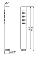 Almar Easybrass Ручной душ, 1 режим, цвет: chrome E082091.CR