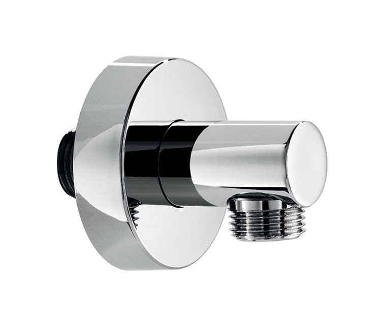 Almar Round Шланговое подключение для лейки с держателем, цвет: chrome E095005.CR