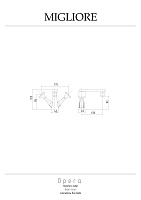 Migliore Opera Смеситель для биде, цвет: золото 24597