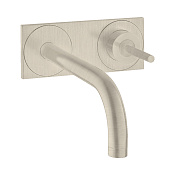 Axor Uno Смеситель для раковины встраиваемый внешняя часть, с дон. клап., цвет: шлифованный никель 38115820