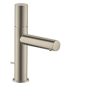 Axor Uno Смеситель для раковины на 1 отверстие с донным клапаном, цвет: шлифованный никель 45001820