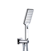 Bossini Agua Life Душевой гарнитур: душевая лейка 1 вид струи, держатель, шланг, цвет: chrome CB4007.030