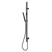 Bossini Apice Душевой гарнитур: штанга Flat 110 см с подводом воды, лейка, цвет: mat black D48088.073