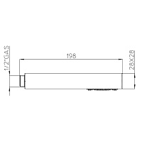 Bossini Zen Ручной душ, 1 вид струи, цвет: mat black B00250.073