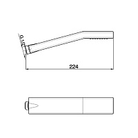 Cisal Shower Душевая лейка с латунной ручкой, 1 вид струи, цвет: night black DS01418040