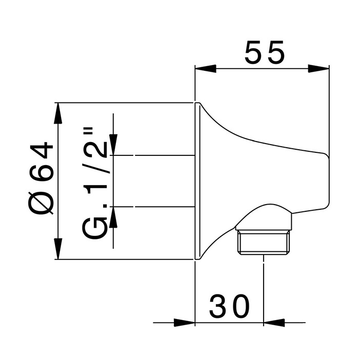 Cisal Vita Шланговое подключение, цвет: night black VI01700040