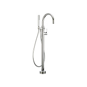 Cisal LineaViva Смеситель для ванны напольный с душевым набором, цвет: chrome LV01420021